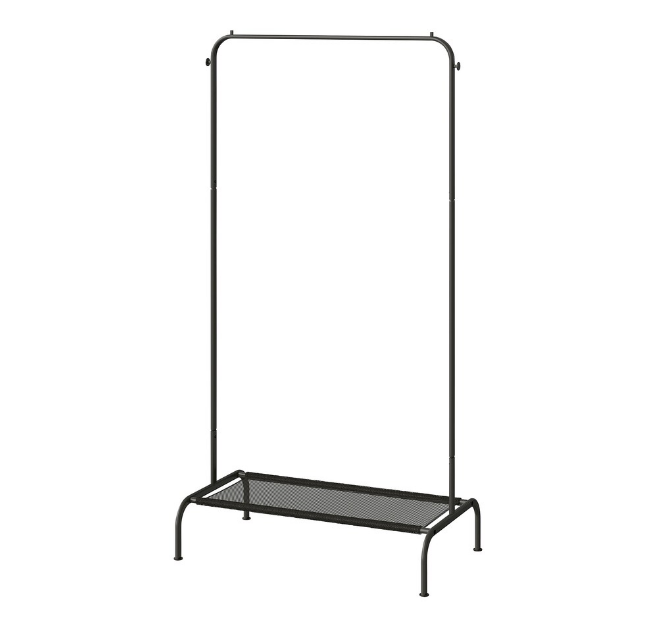 GIÁ TREO QUẦN ÁO BRUKSVARA IKEA - ĐEN antraxit 78x147 cm