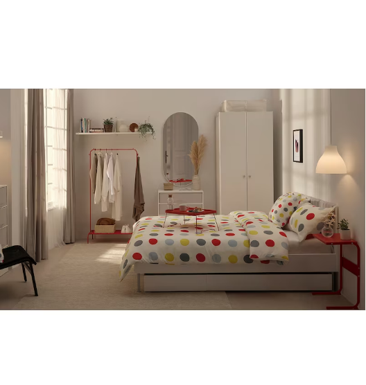 GIÁ TREO QUẦN ÁO BRUKSVARA IKEA - ĐỎ 78x147 cm