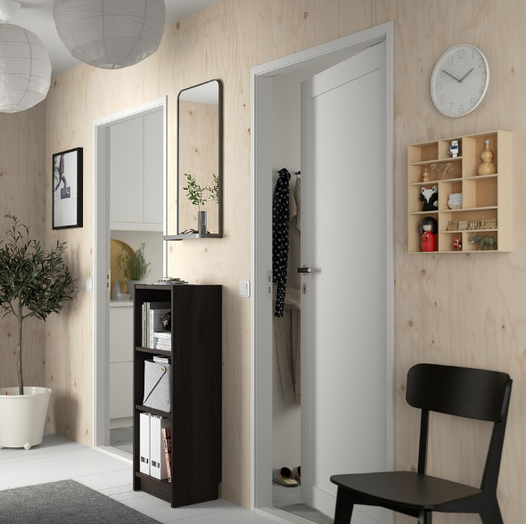 GIÁ SÁCH NÔNG BILLY IKEA - NÂU SẪM 40x28x106 cm