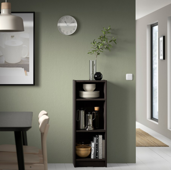 GIÁ SÁCH NÔNG BILLY IKEA - NÂU SẪM 40x28x106 cm