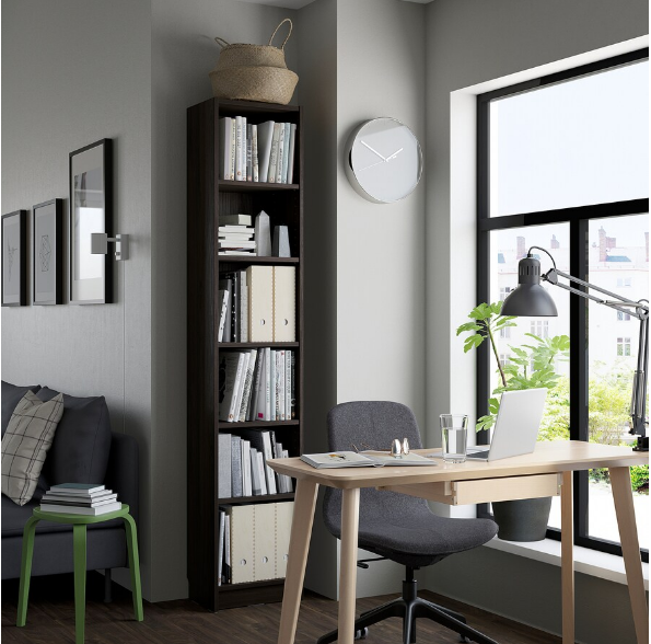 GIÁ SÁCH BILLY IKEA - NÂU SẪM 40x28x202 cm