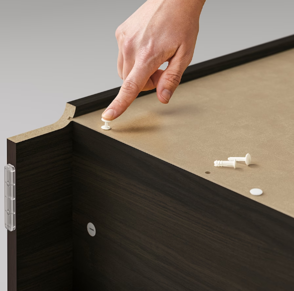 GIÁ SÁCH BILLY THẤP - NÂU SẪM 80x28x106 cm