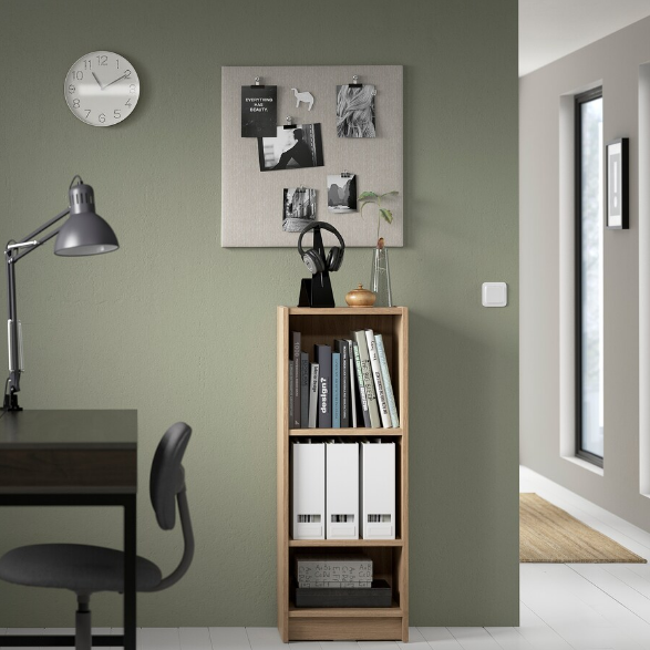 GIÁ SÁCH NÔNG BILLY IKEA - MÀU SỒI 40x28x106 cm