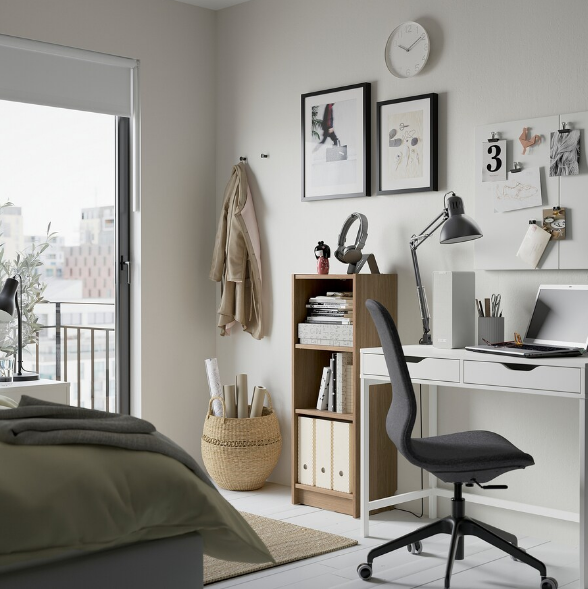 GIÁ SÁCH NÔNG BILLY IKEA - MÀU SỒI 40x28x106 cm