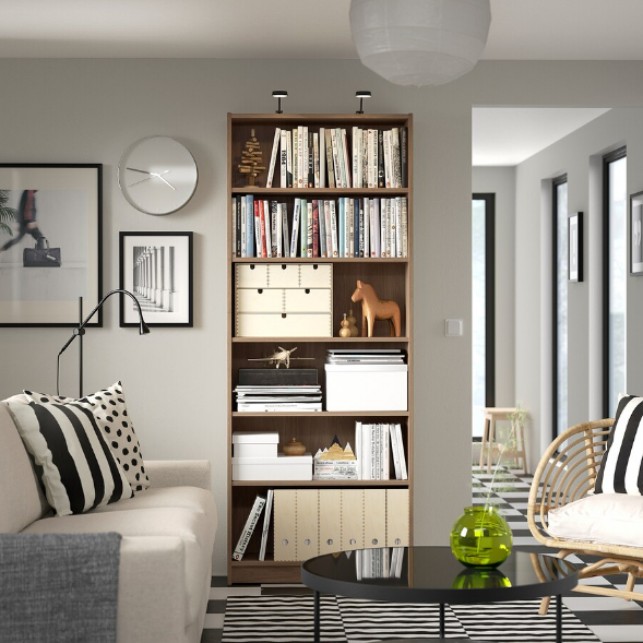 GIÁ SÁCH BILLY IKEA - MÀU SỒI 80x28x202 cm