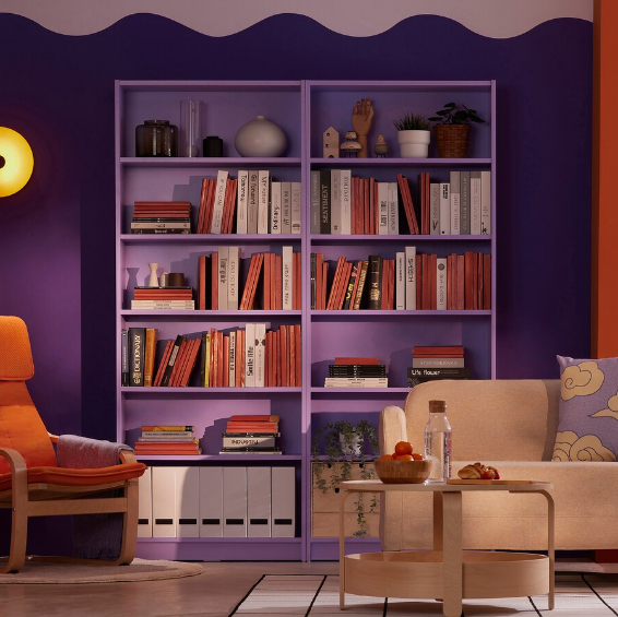 GIÁ SÁCH BILLY IKEA - TÍM 80x28x202 cm