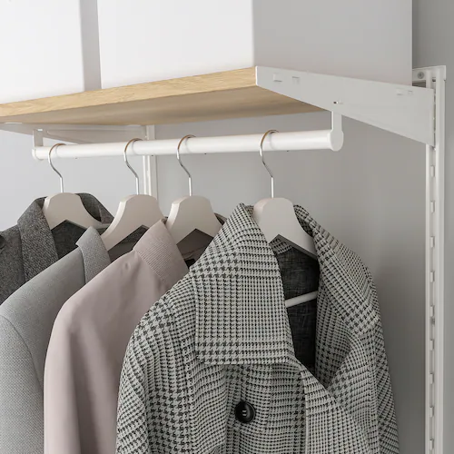 GIÁ TREO TỦ QUẦN ÁO BOAXEL IKEA - TRẮNG / SỒI 62x40x201 cm