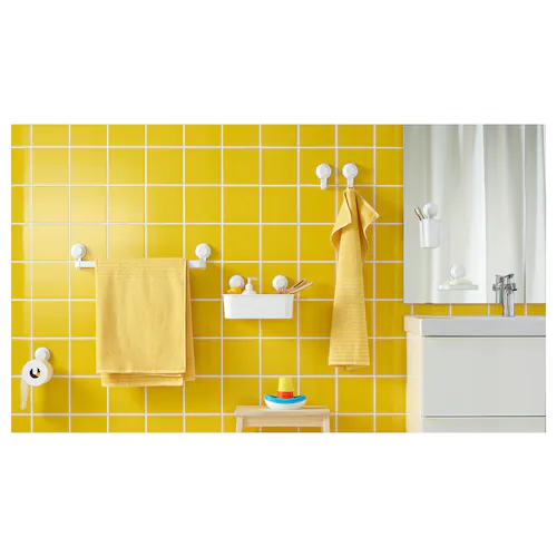 GIÁ TREO KHĂN HÚT CHÂN KHÔNG TISKEN IKEA - TRẮNG