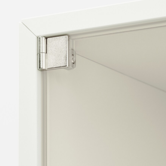 GIÁ VUÔNG TREO TƯỜNG CÓ CỬA KÍNH EKET IKEA - TRẮNG 35x25x35 cm