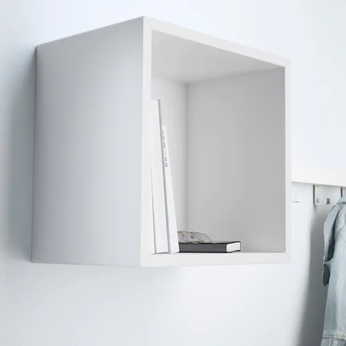 GIÁ VUÔNG TREO TƯỜNG EKET IKEA - TRẮNG 35x25x35 cm
