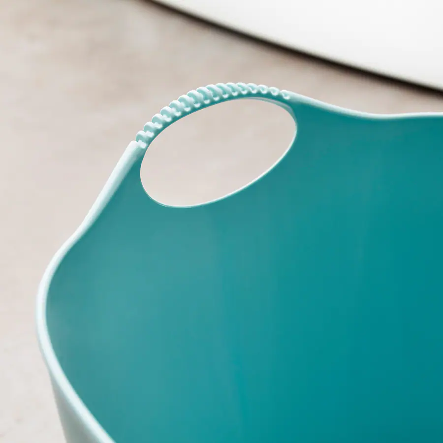 GIỎ ĐỰNG ĐỒ GIẶT TORKIS IKEA - XANH NGỌC 35 L