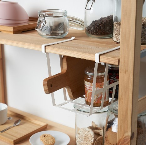 GIỎ KẸP TỦ BẾP PÅLYCKE IKEA - TRẮNG 22x26x19 cm