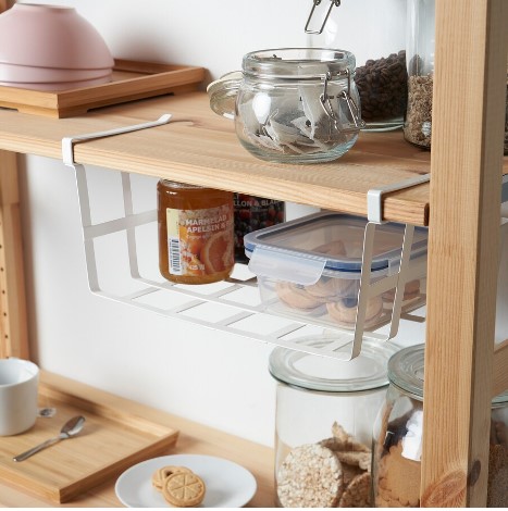 GIỎ KẸP TỦ BẾP PÅLYCKE IKEA - TRẮNG 36x26x14 cm