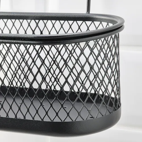 GIỎ LƯỚI TREO HULTARP IKEA - ĐEN 31x16 cm