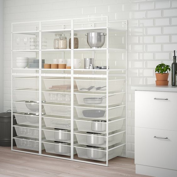 GIỎ LƯỚI JONAXEL IKEA - TRẮNG