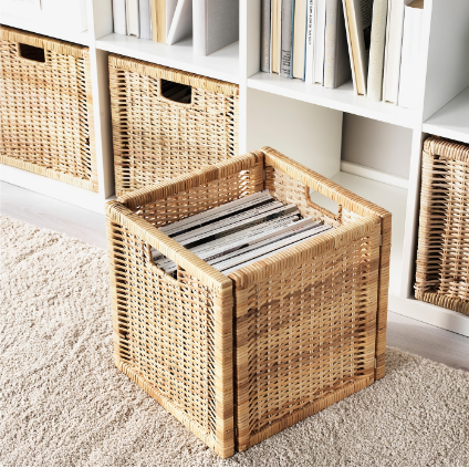 GIỎ LƯU TRỮ BRANÄS IKEA - MÂY 32x34x32 cm
