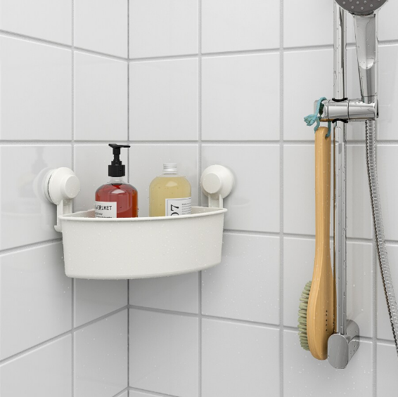 GIỎ GÓC HÚT CHÂN KHÔNG NHÀ TẮM TISKEN IKEA - TRẮNG