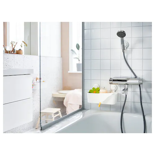 GIỎ HÚT CHÂN KHÔNG NHÀ TẮM TISKEN IKEA - TRẮNG