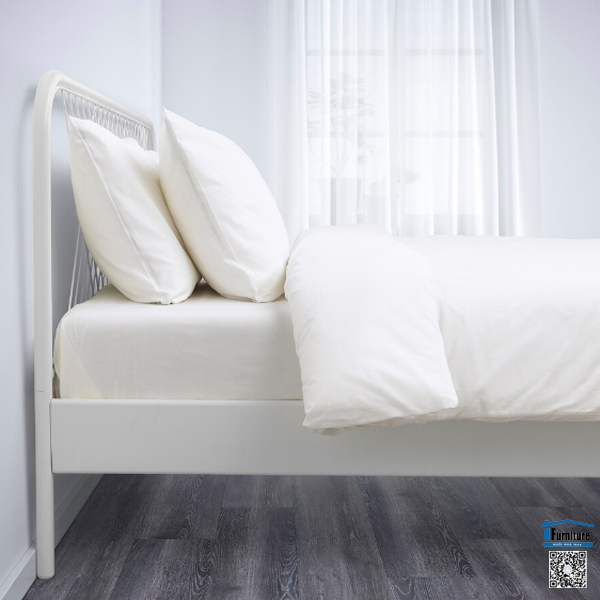 GIƯỜNG NESTTUN IKEA - Màu trắng (180x200 cm)