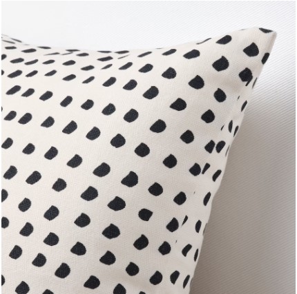 GỐI FJÄLLTIMOTEJ IKEA - TRẮNG / ĐEN 30x58 cm