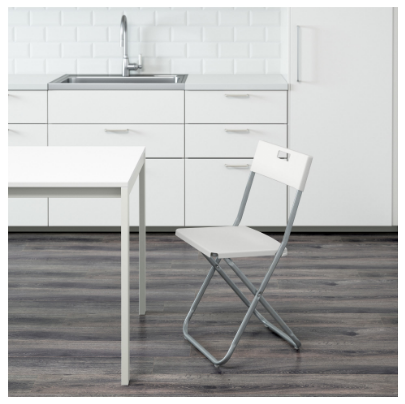 GHẾ GẤP THÔNG MINH GUNDE IKEA - TRẮNG