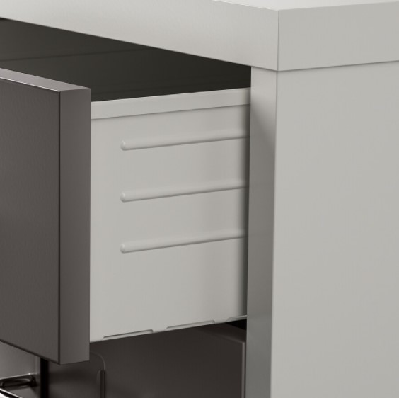 TỦ TÀI LIỆU 6 NGĂN HELMER IKEA - XÁM 28x69 cm
