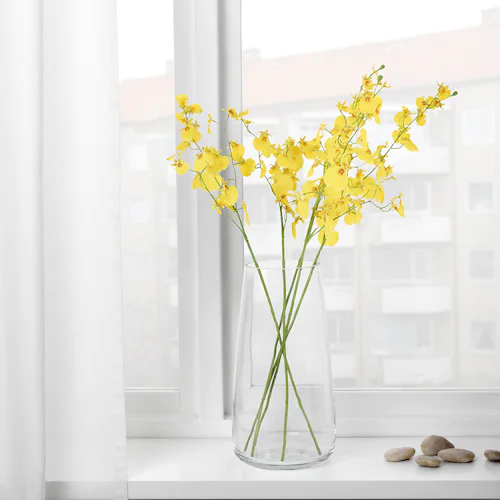 HOA GIẢ Orchid SMYCKA - VÀNG 65 cm