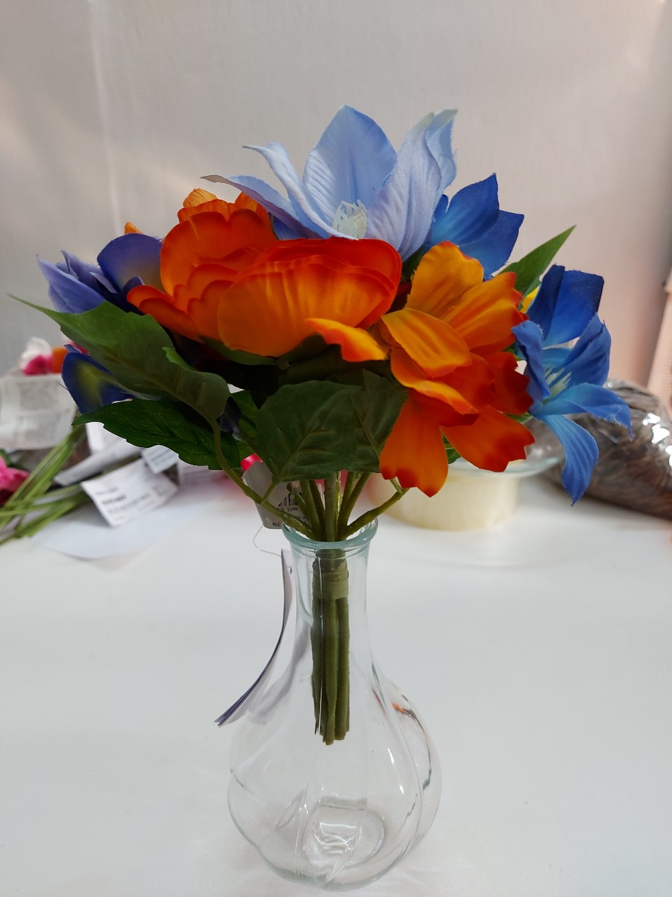 HOA LỤA GIẢ SMYCKA IKEA - Xanh