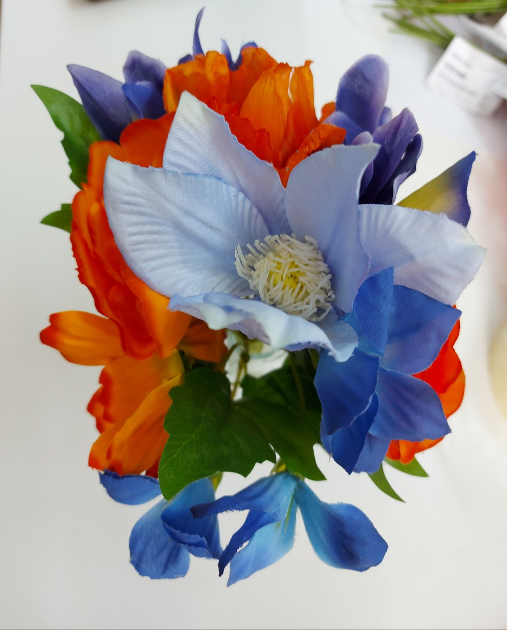 HOA LỤA GIẢ SMYCKA IKEA - Xanh