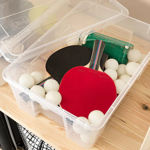 HỘP NHỰA CÓ NẮP SAMLA IKEA 39x28x14 cm / 11 L