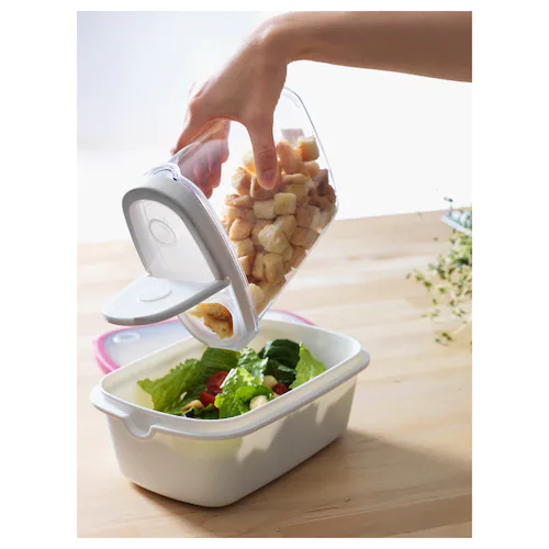 HỘP ĐỰNG THỰC PHẨM KHÔ IKEA 365 - TRẮNG 1,3 l