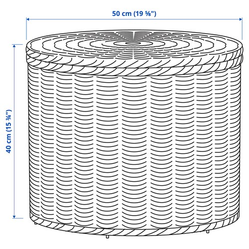 HỘP ĐỰNG ĐỒ TOLKNING IKRA - MÂY