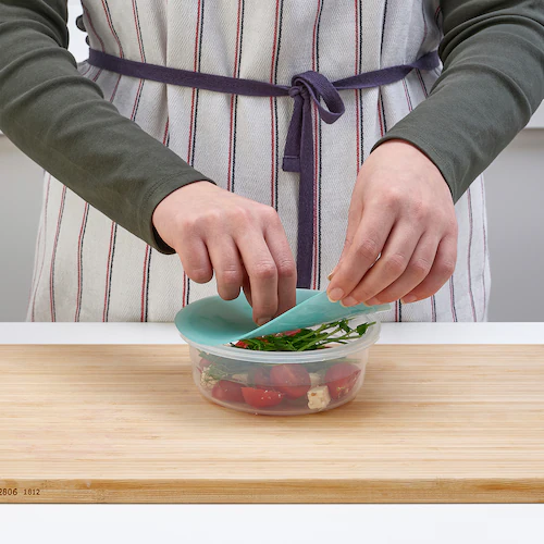 HỘP NHỰA IKEA 365 NẮP SILICONE - TRÒN 450 ml