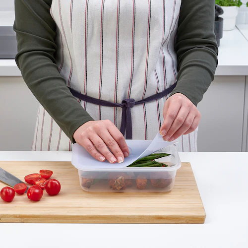 HỘP NHỰA NẮP SILICONE IKEA 365 - CHỮ NHẬT 1.0 L