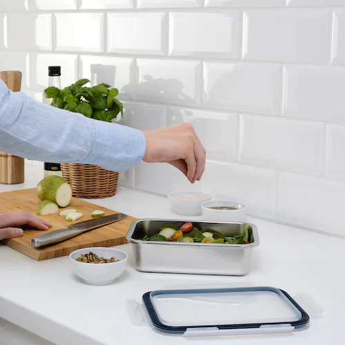 HỘP ĐỰNG THỰC PHẨM NẮP NHỰA IKEA 365 - CHỮ NHẬT 1.0 L