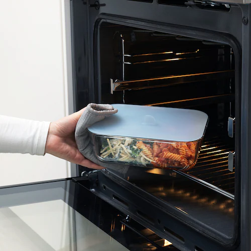 HỘP THỦY TINH NẮP SILICONE IKEA 365 - CHỮ NHẬT 1.0 L