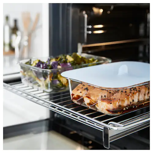 HỘP THỦY TINH NẮP SILICONE IKEA 365 - CHỮ NHẬT 1.0 L