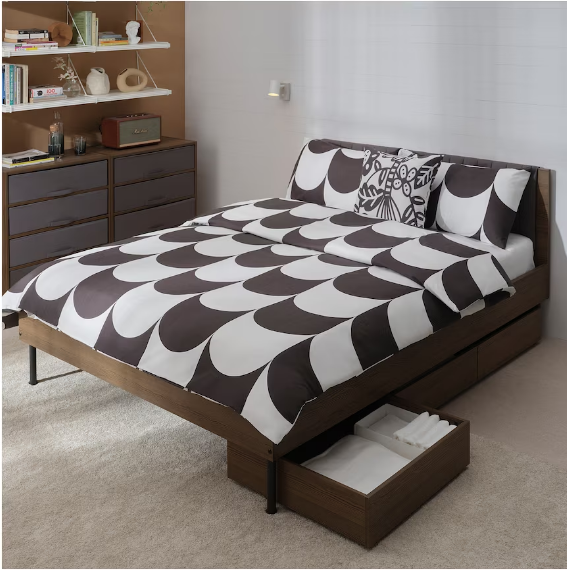 HỘP LƯU TRỮ DƯỚI GẦM GIƯỜNG BRUKSVARA IKEA - NÂU 63x62 cm