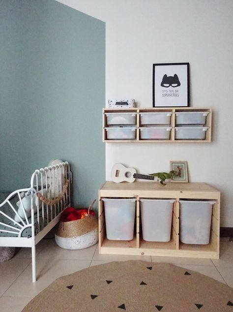 HỘP NHỰA ĐỰNG ĐỒ CHƠI TROFAST IKEA - TRẮNG (42*30*36cm)