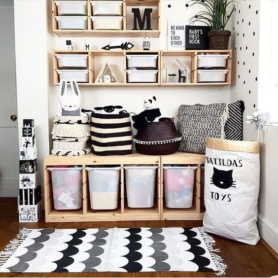 HỘP NHỰA ĐỰNG ĐỒ CHƠI TROFAST IKEA - TRẮNG (42*30*36cm)