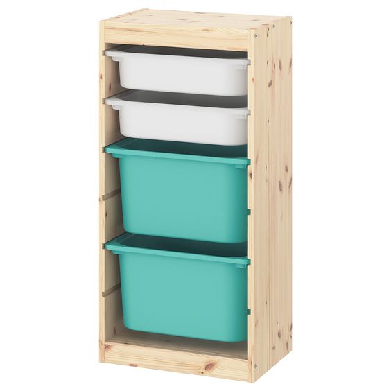 KỆ KHUNG THẤP TROFAST IKEA - GỖ 46x30x91 cm