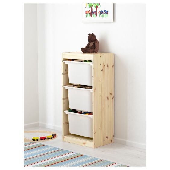 KỆ KHUNG THẤP TROFAST IKEA - GỖ 46x30x91 cm