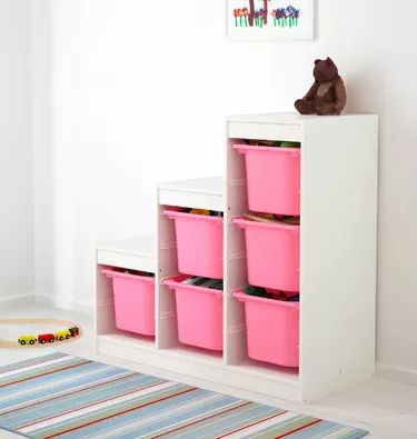 HỘP NHỰA ĐỰNG ĐỒ CHƠI TROFAST IKEA - HỒNG 42x30x23 cm