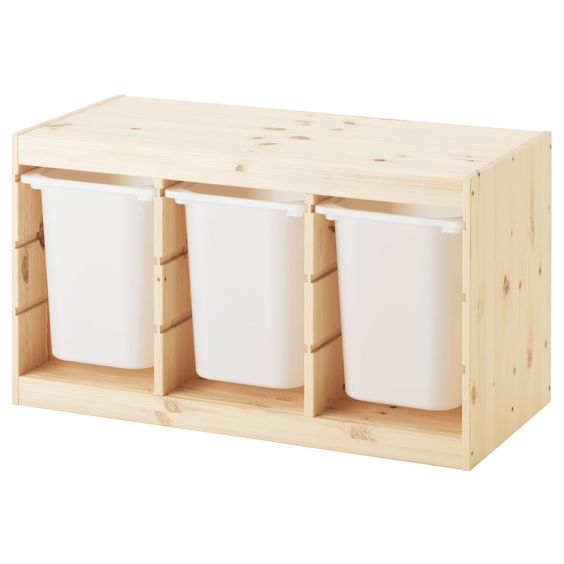 HỘP NHỰA ĐỰNG ĐỒ CHƠI TROFAST IKEA - TRẮNG 42x30x23 cm