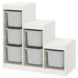 HỘP NHỰA ĐỰNG ĐỒ CHƠI TROFAST IKEA - TRẮNG 42x30x23 cm