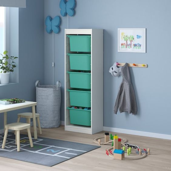KỆ KHUNG CAO TROFAST IKEA  - TRẮNG 46x30x146 cm