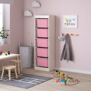 KỆ KHUNG CAO TROFAST IKEA  - TRẮNG 46x30x146 cm