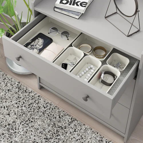 HỘP NHỰA NOJIG IKEA - BE 10x10x5 cm