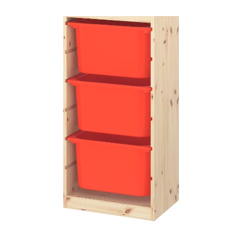 HỘP NHỰA ĐỰNG ĐỒ CHƠI TROFAST IKEA - CAM 42x30x23 cm