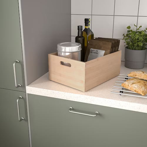 HỘP LƯU TRỮ UPPDATERA IKEA - TRE 24x32x15 cm